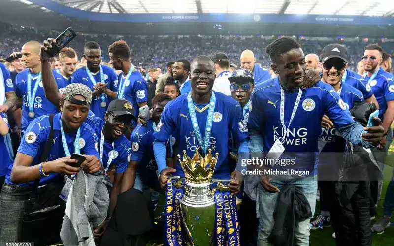 Kante là ngôi sao của Leicester.