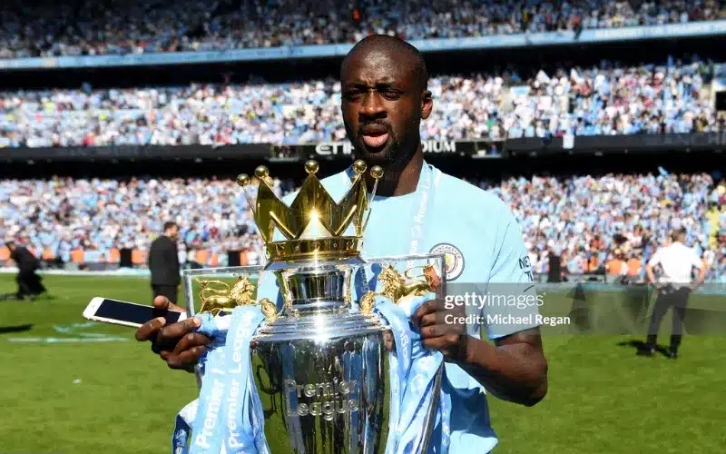 Yaya Toure giành nhiều danh hiệu tại Man City.